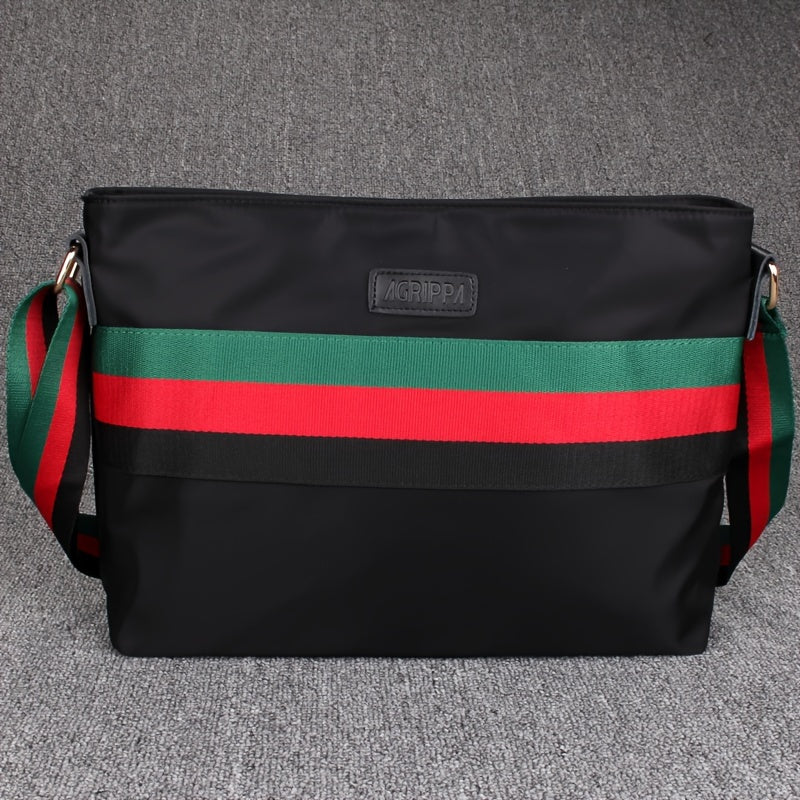 New Men's Nylon Canvas Messenger Bag - Large Capacity Business Shoulder Bag