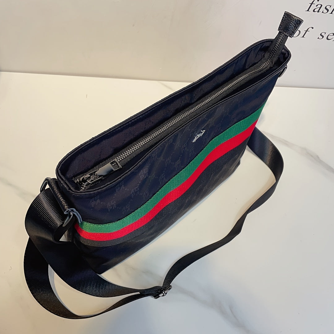 Men's Nylon Business Shoulder Bag - Large Capacity Crossbody Bag