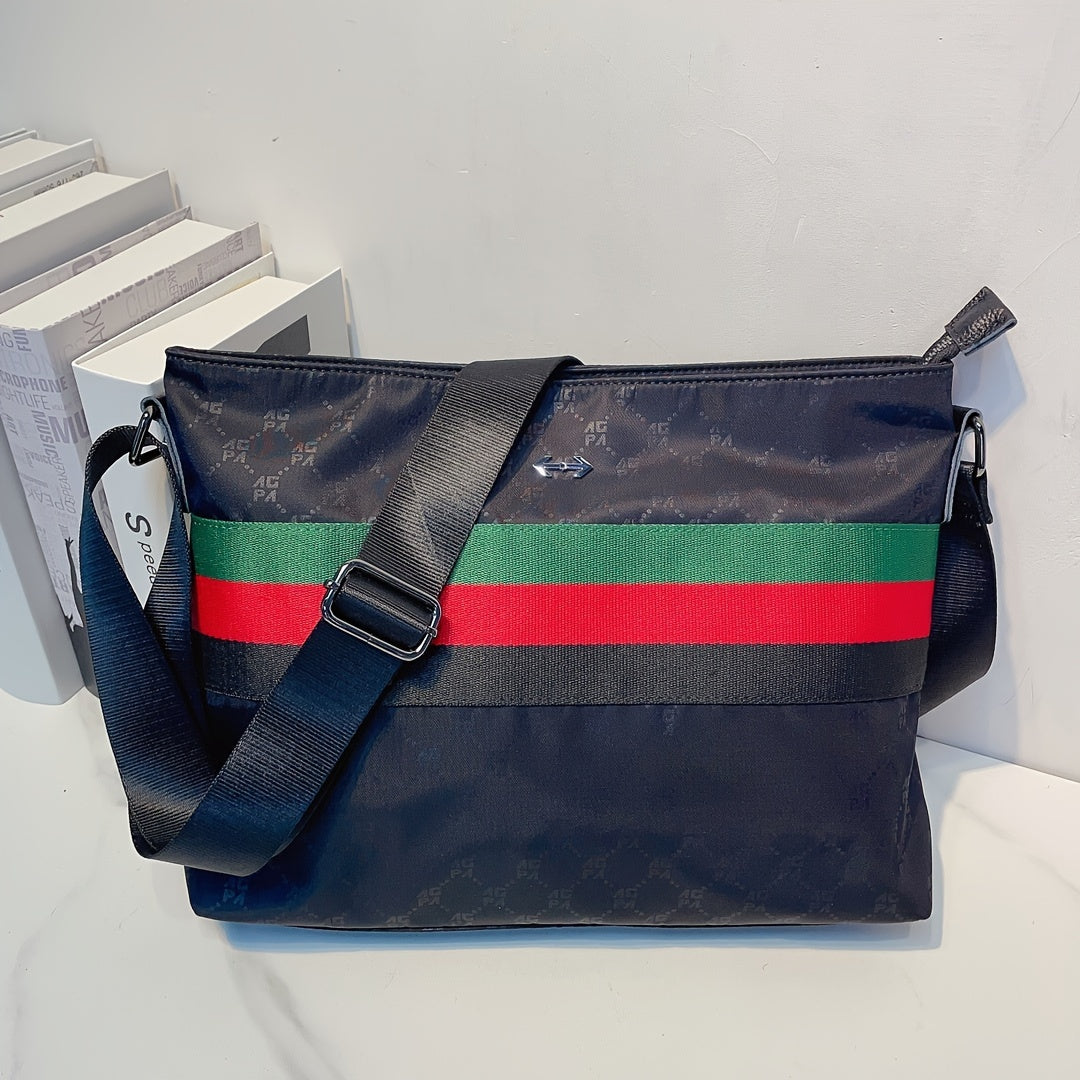 Men's Nylon Business Shoulder Bag - Large Capacity Crossbody Bag