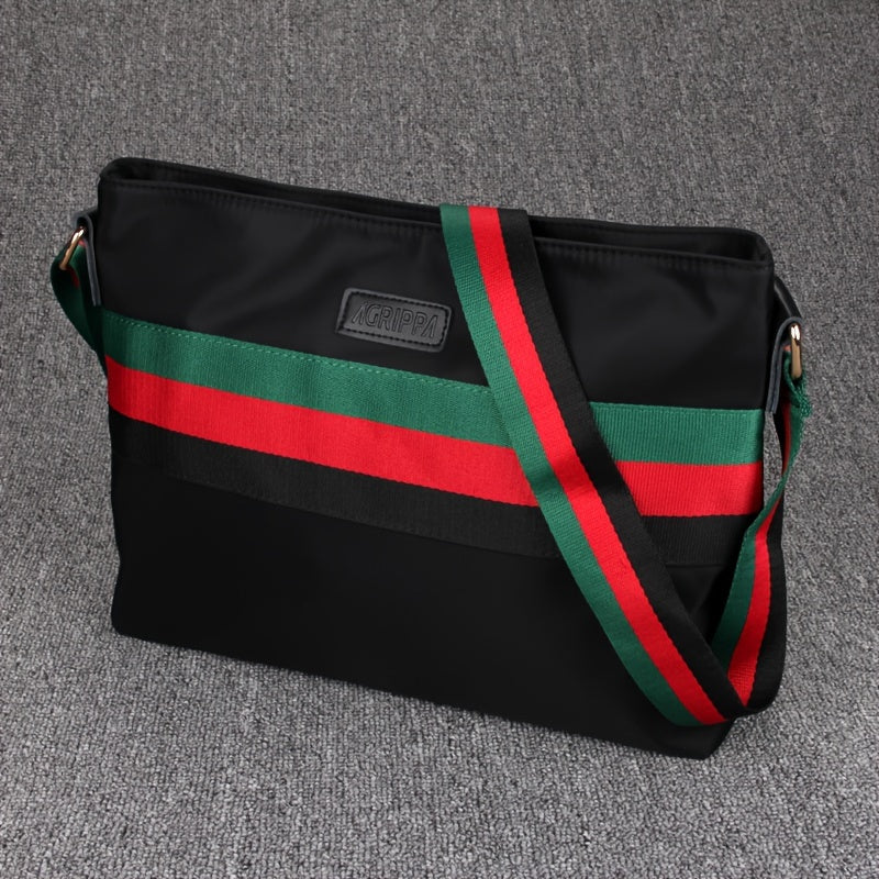 New Men's Nylon Canvas Messenger Bag - Large Capacity Business Shoulder Bag